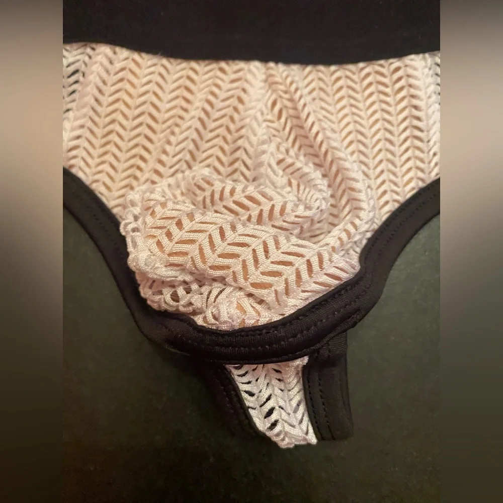 Body‎ Aware Men’s White Mesh Thong Pouch Underwear Size Small - Picture 3 of 7